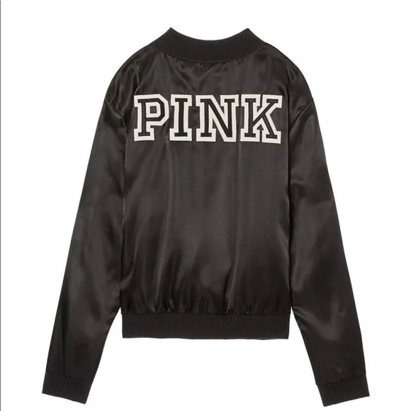 Victoria Secret Pink Bomber Varsity Jacket Coat XS - Picture 2 of 2